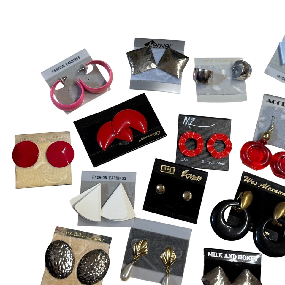 Lote de pendientes de moda vintage aro colgante declaración retro Foto 3 de 4