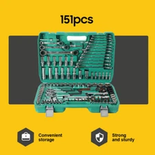 151 PCS Mechanical Tool Set Socket Wrench Set With 72tooth Ratch for Auto Repair