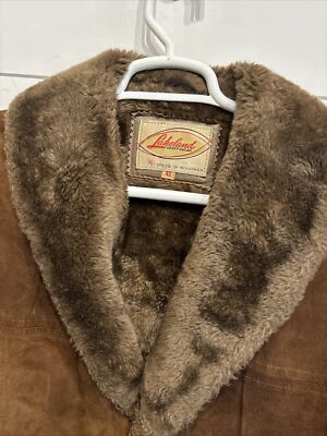 激レア♡ 極美品♡ PHIGVEL OLD WOOL SPORTS JACKET Vtg Lakeland Sportswear Suede Leather Faux Fur Heavy Lined Jacket