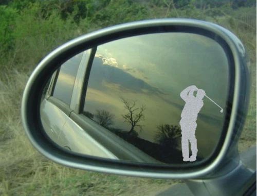 MYSHOPX GOLFSPIELER STICKER Aufkleber Glasgravur Folie 4 Stück