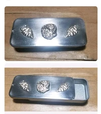 TIN BOX cap patches Lube Fire Kit Parts  Muzzleloader Black powder Rifle Pistol 