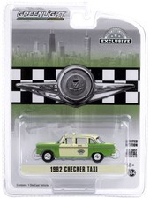 GREENLIGHT,CHECKER MOTORS MARATHON A11 1982 green and cream taxi sold in blis...