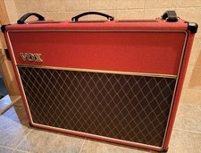 VOX AC30C2 Custom Ltd Ed Vtg Red 175 W 2x12 Tube Guitar Combo Amplifier w Cover