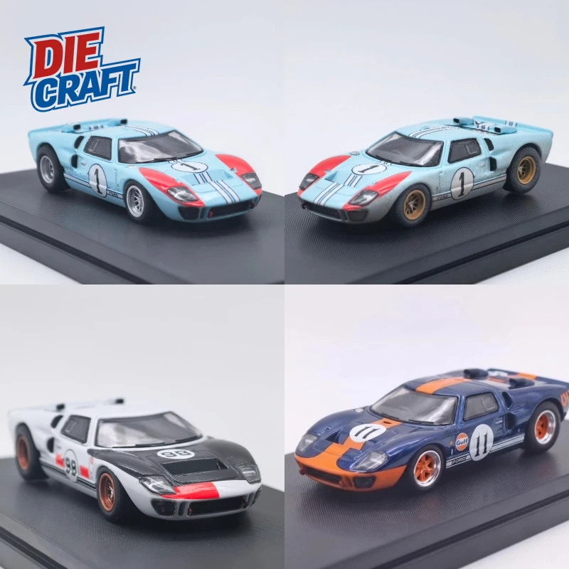 DIECARFT 1:64 GT40 MK II 1966 LeMans Blue Daytona Diecast Model