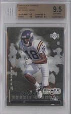 1998 Upper Deck Black Diamond Rookie Edition Randy Moss BGS 9.5 GEM MINT HOF 2e6
