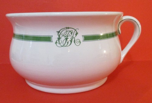 Antique Canadian Pacific Railway Chamber Pot  John Maddock & Sons NOS