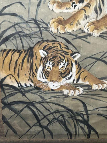 Tiger Hanging Scroll With Box - Picture 5 of 16