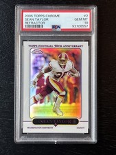 2005 SEAN TAYLOR #2 TOPPS CHROME REFRACTOR PSA 10 RARE SP