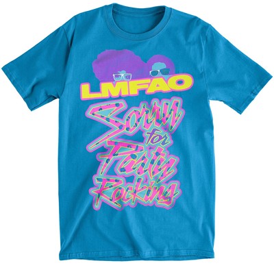 Men's LMFAO Sorry for Party Rocking T-shirt XX-Large Blue