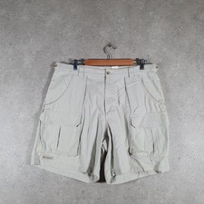 Vintage Columbia Sportswear Cargo Shorts Men W38 Cream BA3932