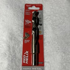 Milwaukee 1/2 Cobalt Drill Bit Red Helix Hard...