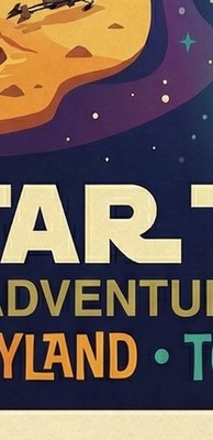 Disney Star Tours Adventure is Real 11x17 Retro Vintage Wall Art