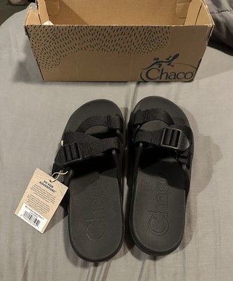Chaco Chillos Slide Black/Black Comfort Sandal Women s  US size 7 NIB