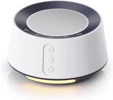 BGOVERSS White Noise Sound Machine with 20 Soothing Sounds, 10 Colors