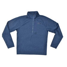 The North Face Men's Quarter-Zip Fleece Pullover Sweatshirt Blue Regular Size M