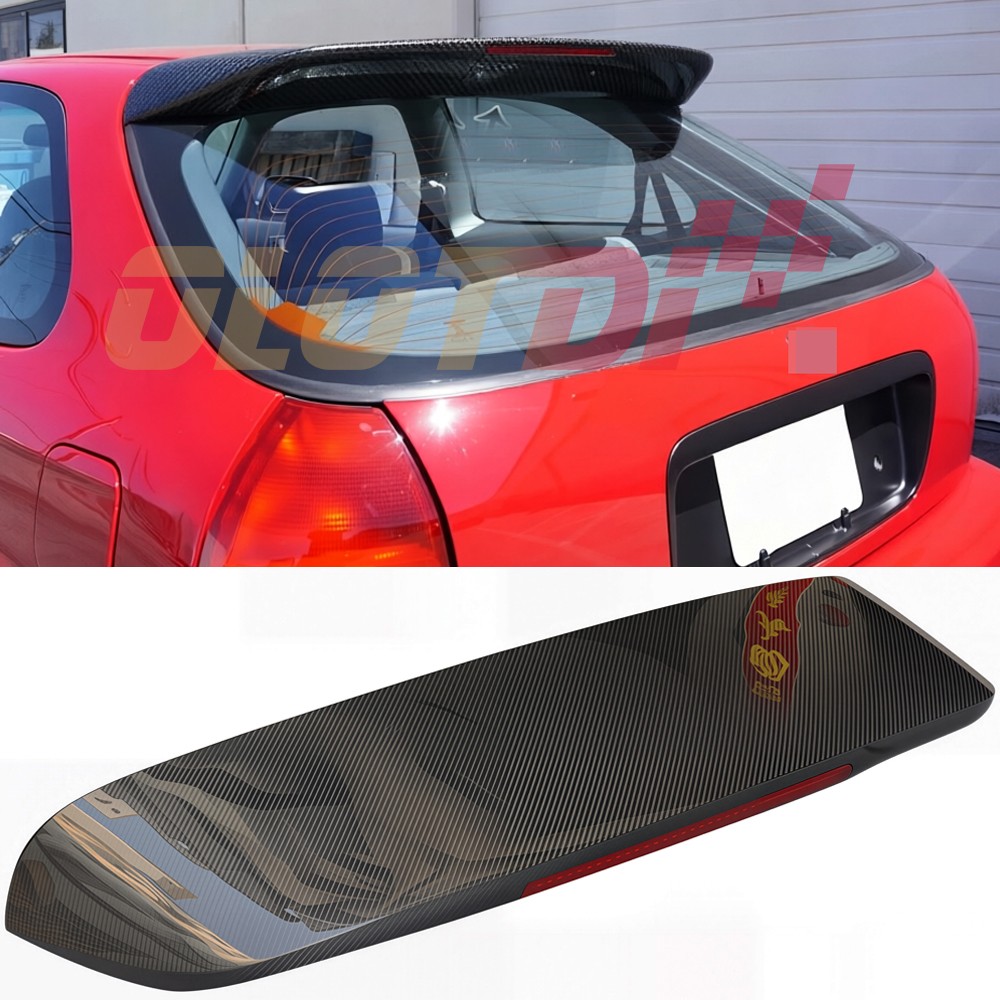 Carbon Fiber For Honda Civic EK9 96-00 Trunk Wing Roof Spoiler