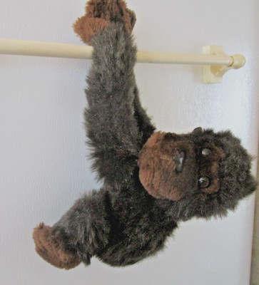 VINTAGE Dakin 1982 Fun Baby Chimp Gorilla Hangable Monkey Stuffed Plush