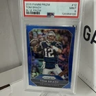 2015 Panini Prizm Tom Brady #12 Blue Prizm PSA 9 New England Patriots SSP Insert
