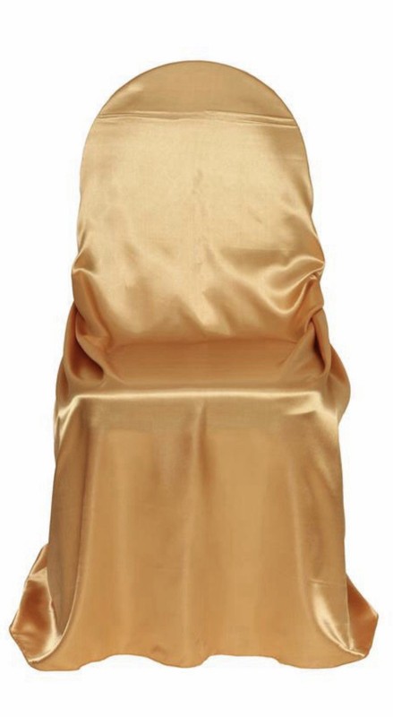 19 NEW GOLD SATIN CHAIR COVER for Wedding Banquet Reception Decorations FORMAL