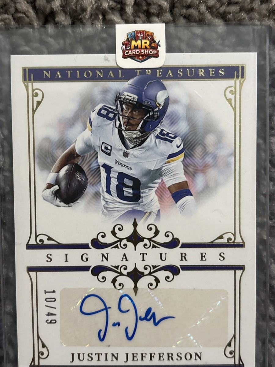 2025 Panini National Treasures - Signatures Justin Jefferson #SIG