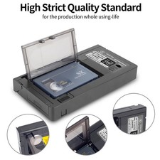 For VHS-C S-VHS Camcorders Black VHS-C Cassette Adapter RCA Motorized