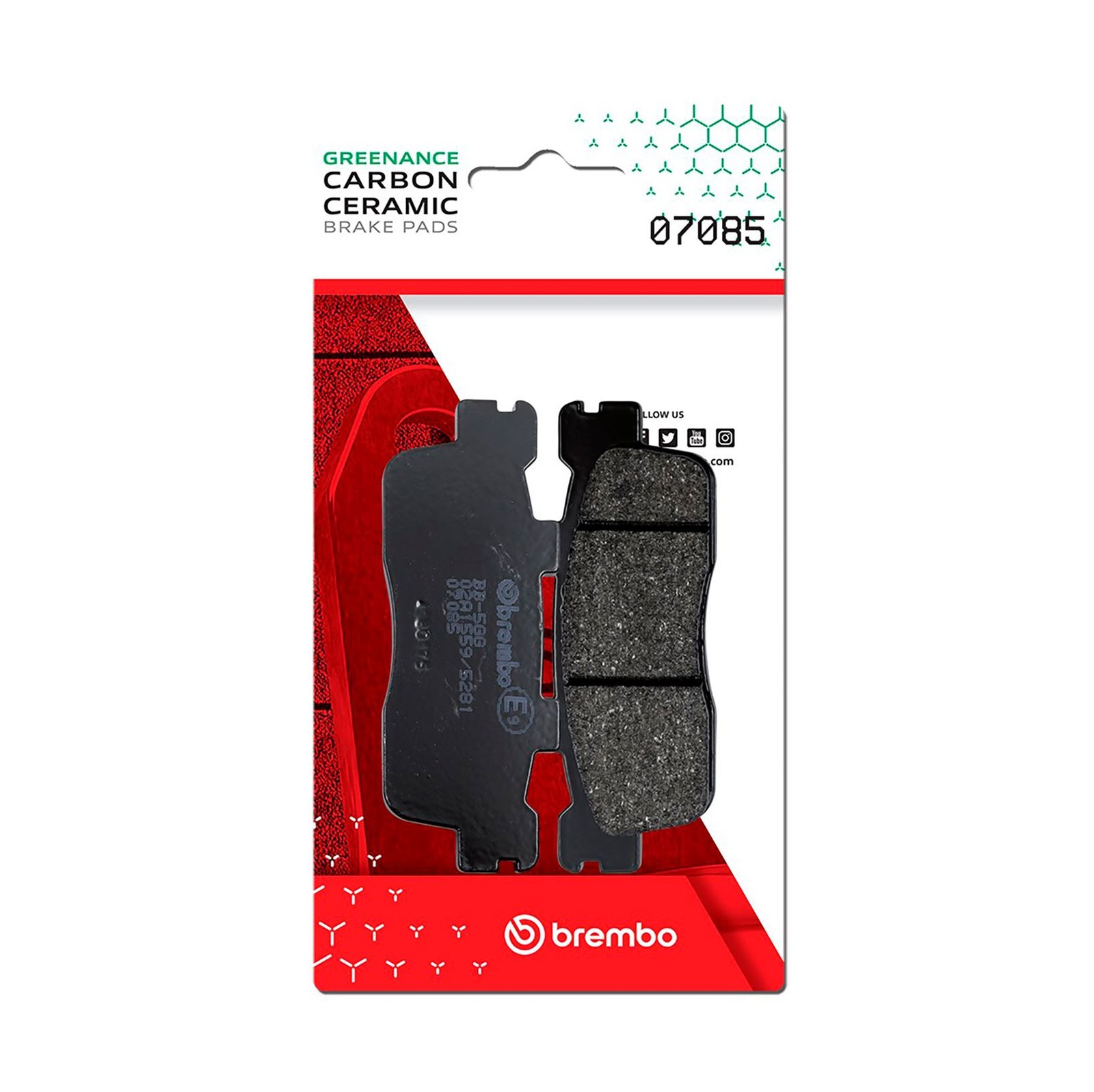 Brembo Black 07085 - Brake Pad For Kymco Agility 300 Abs 2020 Fit Front Or Rear - Image 26