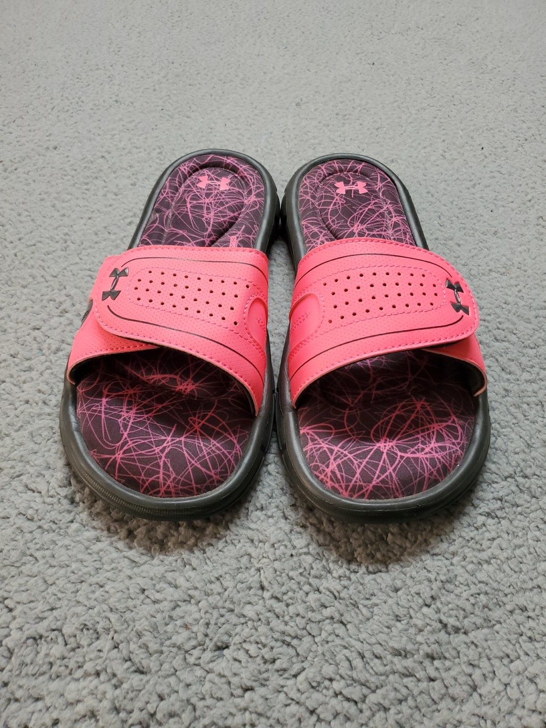 Under Armour Womenl's Ignite VIII SL Pink Slide Sandals-Sizes 8 thumbnail 2