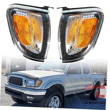 1 Pair of Park Signal Corner Marker Lights with Black Trim Replacement for Ta