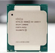  Lot of 4 Intel SR1XP Xeon E5-2680 v3 2.5 GHz LGA 2011-3 Server CPU Processor