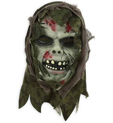 Horror Zombie Blut Grusel Halbmaske mit Tuch Halloween Karneval Cosplay - Bild 1 von 2