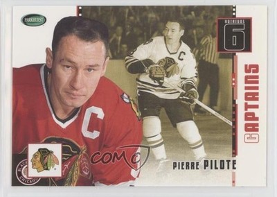2003-04 Parkhurst Original Six Chicago Blackhawks Captains Pierre Pilote HOF 1v9