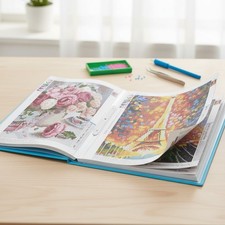 A3 Diamond Art Storage Book - 30 Pocket Portfolio for Creative Organization