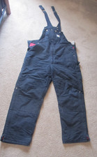 Carhartt Men's Insulated Bib Overall 44x32 , Black -Pre-owned