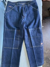 Streetgear Ramp Atom Smasher Men's 38X34 Dark Wash Y2K Baggy Jeans Double Knee