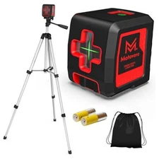 Laser Level with Tripod, 100 feet Green Cross Line Self Rotary 2Line-Tripod
