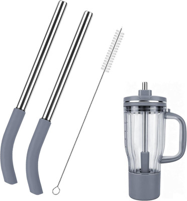 2Pcs Replacement Straw for Ninja Blendboss Personal Smoothie Blender Cup, Reusab