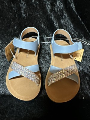 Girls Mini Moda Blue Sandals Size 6
