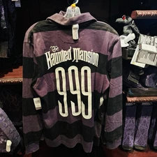 Disney Parks 2025 The Haunted Mansion 999 Rugby Shirt Jersey Pick Size: