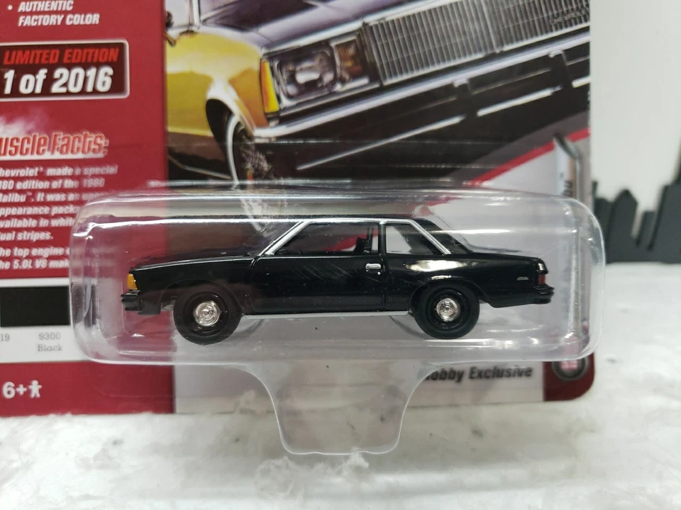 Johnny Lightning 1980 Chevrolet Malibu Muscle Cars USA In Black 1 Of 2016 Made - Image 2 of 3