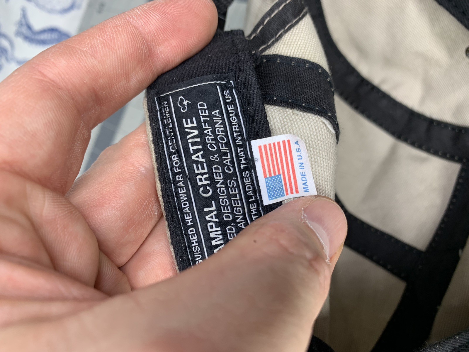 Ampal Creative 5 Panel Strapback Cap Hat Beige Ca… - image 10