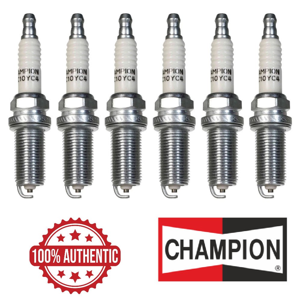 6 Pack Champion Copper Spark Plugs Set for 2002-2006 NISSAN ALTIMA V6-3.5L