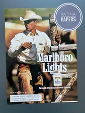 Marlboro Lights Cowboy 90s retro 1993 Vintage Ad Werbung Reklame