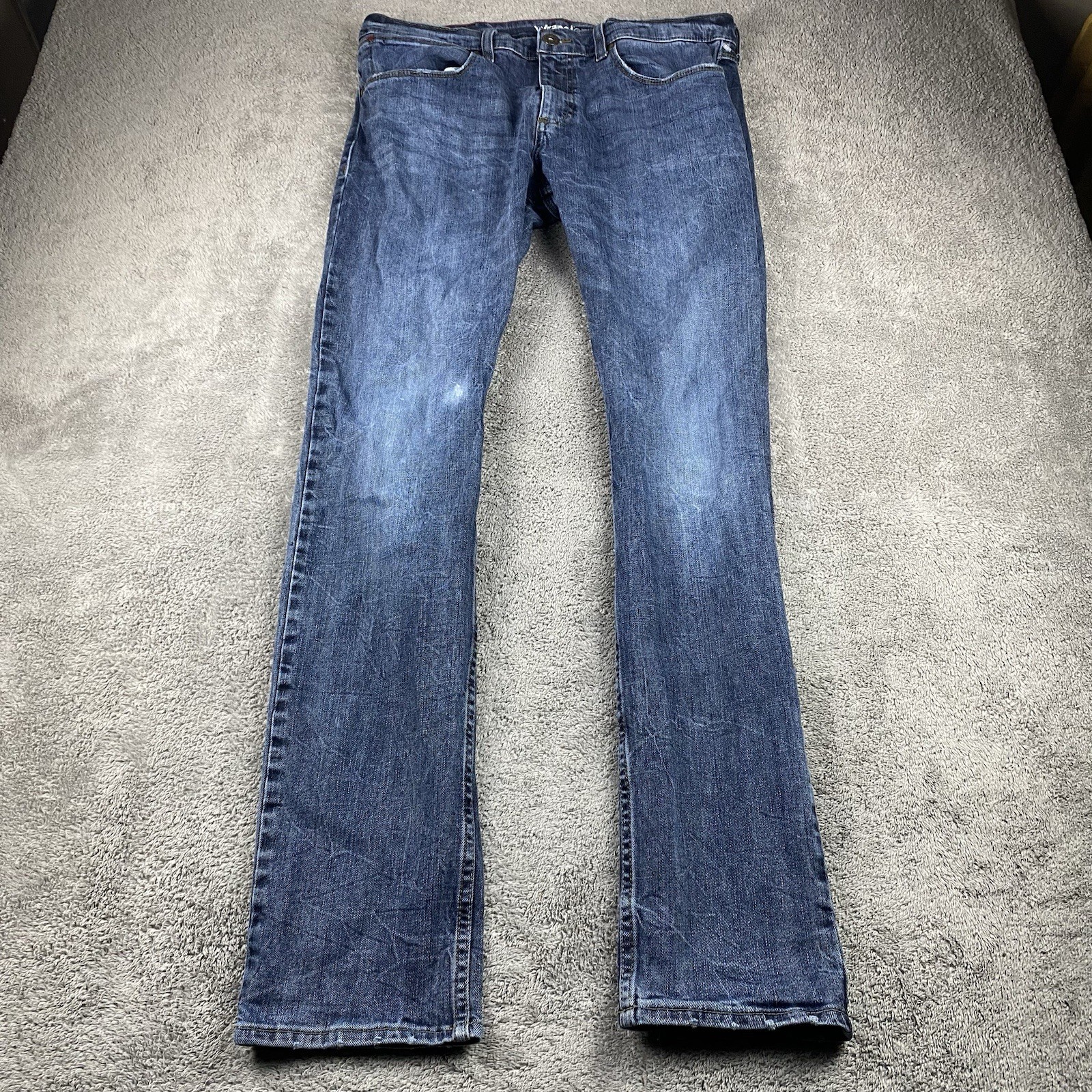 S 34x32 Blue Dark Wash Mid Rise