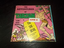 THE ADVENTURES OF TARZAN ORIG SUPER 8MM 200' BLK/WHT SHORT SILENT FILM IN BOX