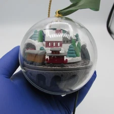 Vtg Hallmark Keepsake Ornament Light And Motion 1985 Village Express 3.5" Train