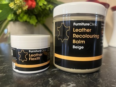 The Original Leather Recoloring Balm by Furniture Clinic - Beige Balm, 