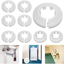 Heizungsrohre Abdeckrosette Kunststoff Rohrmanschetten 24 Stück 16/20/25mm