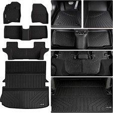Tpe Floor Mats Foldable Large Trunk Mat For 2015-2019 Ford Explorer All Weather Tpe Floor Mats Foldable Large Trunk Mat For 2015-2019 Ford Explorer All Weather