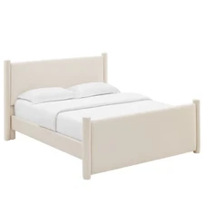 Rael Performance Velvet Full Platform Bed