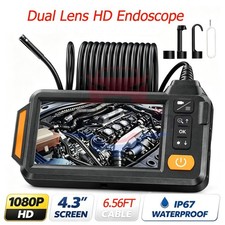 Endoscope Camera with Light, 1920P HD Borescope Camera with 8 LED Lights 6.56ft